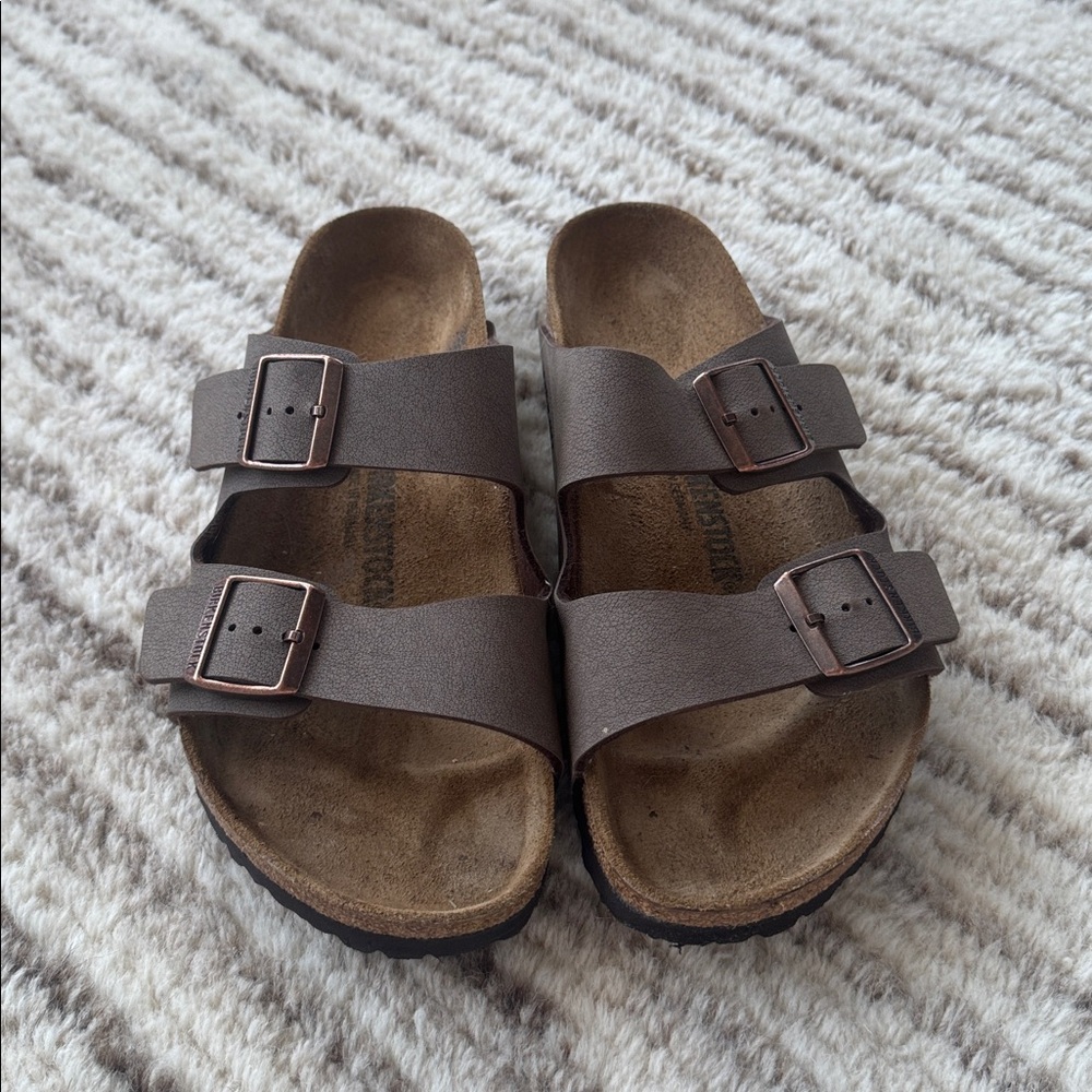 Birkenstock Taupe Double Strap Sandals - Picture 4 of 4